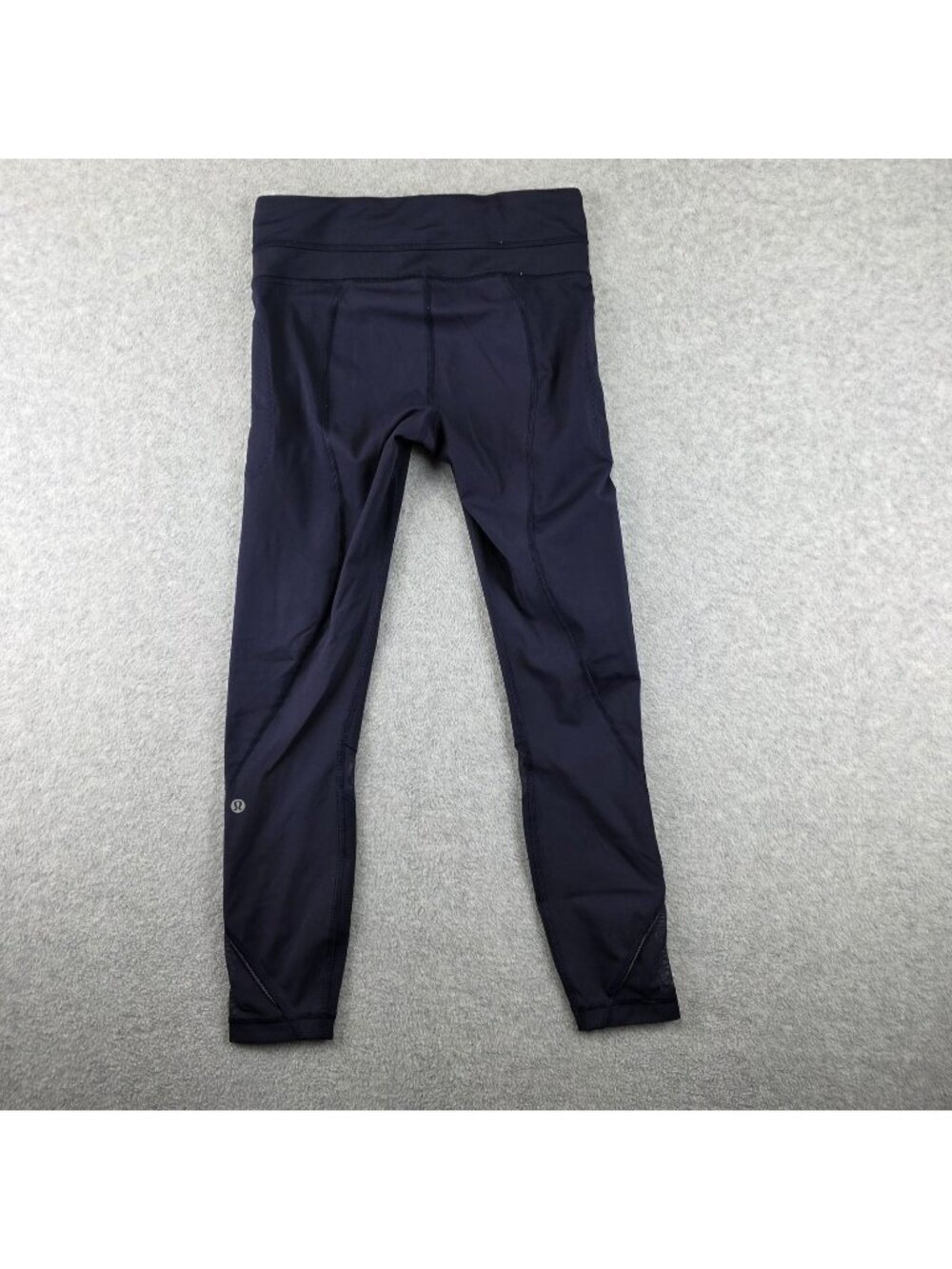 Lululemon Leggings Womens 4 Blue High Rise Ankle Microfleece Zip Pocket